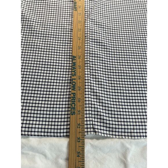 Old South Men's Medium Button Up white/black check Embroidered Logo CLEAN - Picture 8 of 12